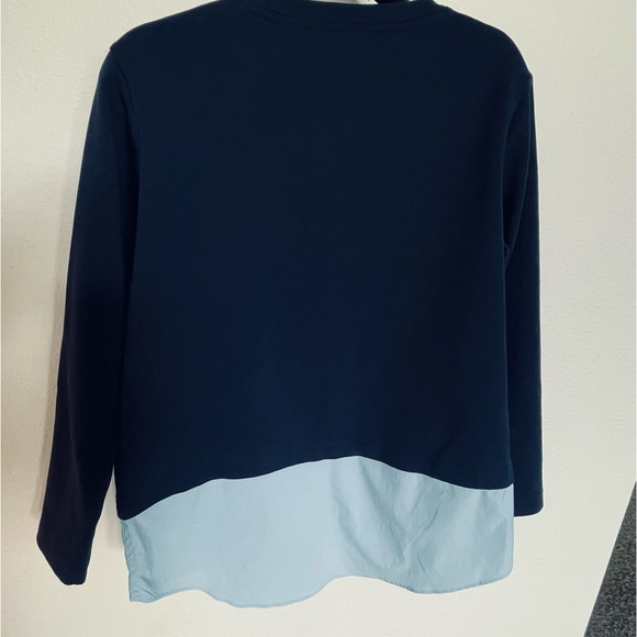 Athleta Gallery 2.0 Top Navy Blue Two Layer top - Picture 6 of 8